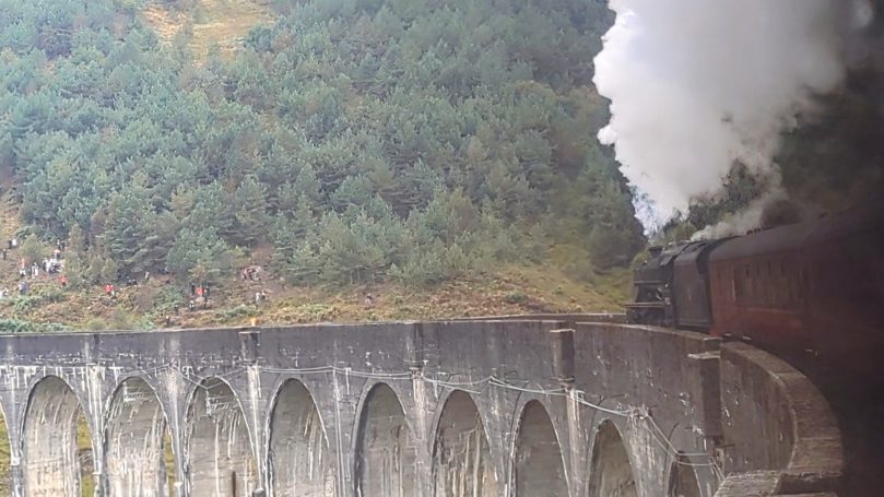 The Jacobite on the Glenfinnan Viaduct