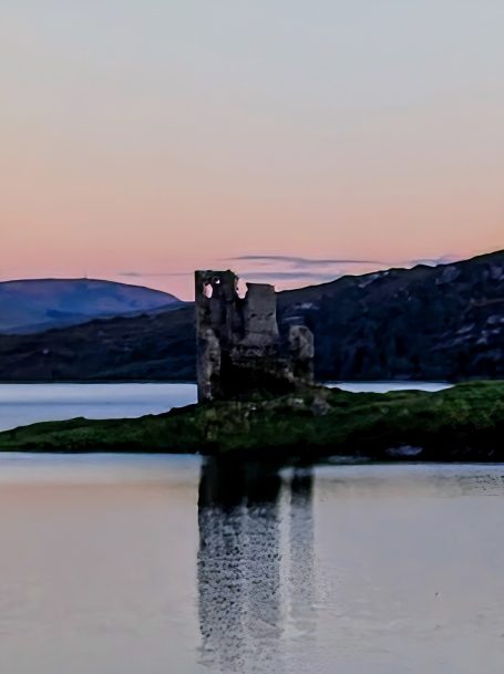 Ardvreck Castle before Sunrise